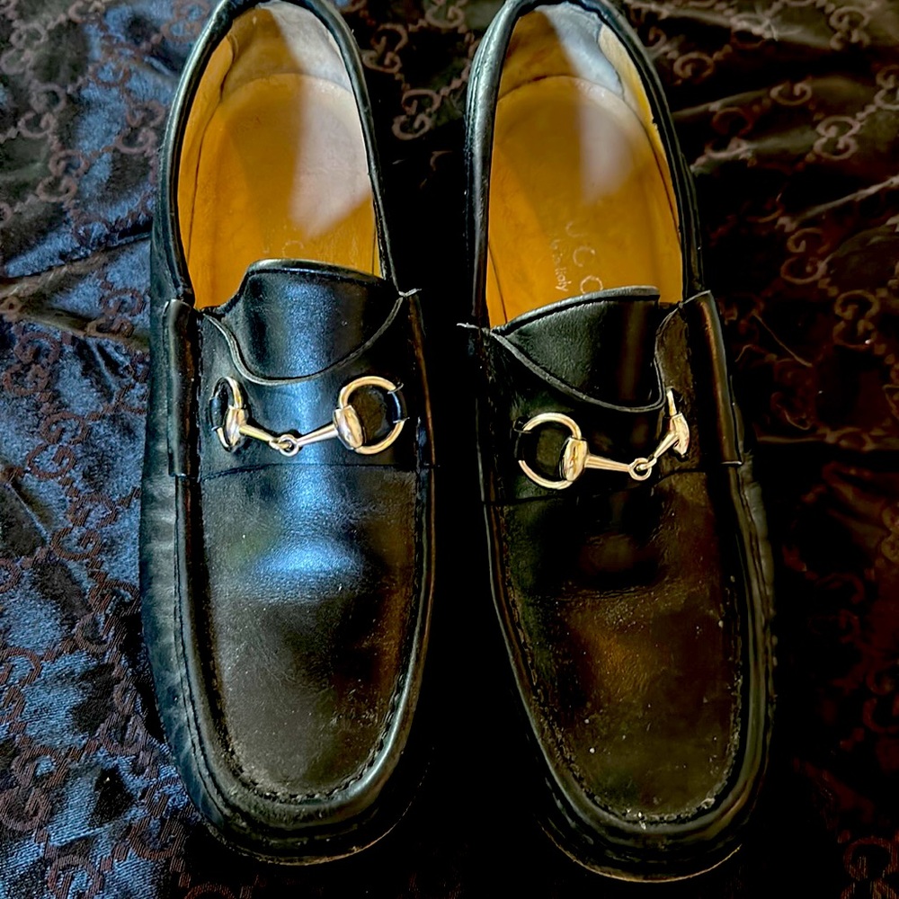 Gucci Loafers, Size 6, Black